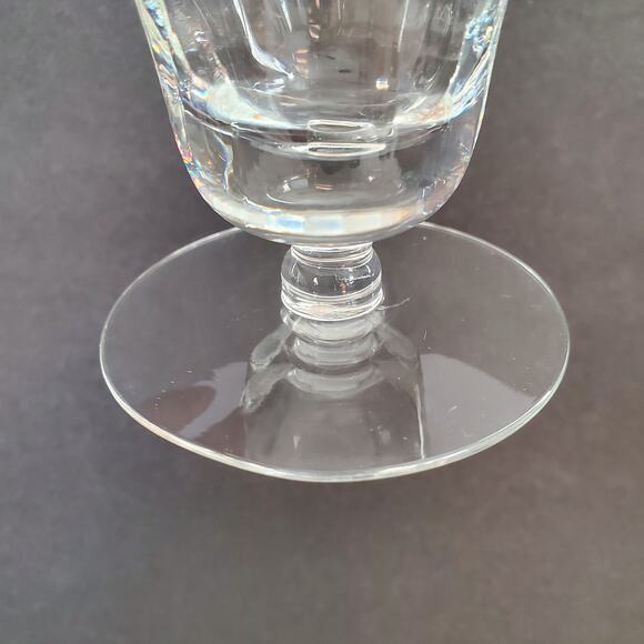 Etched Floral Pilsner Parfait Clear Crystal Water Glass Set - Picture 4 of 7